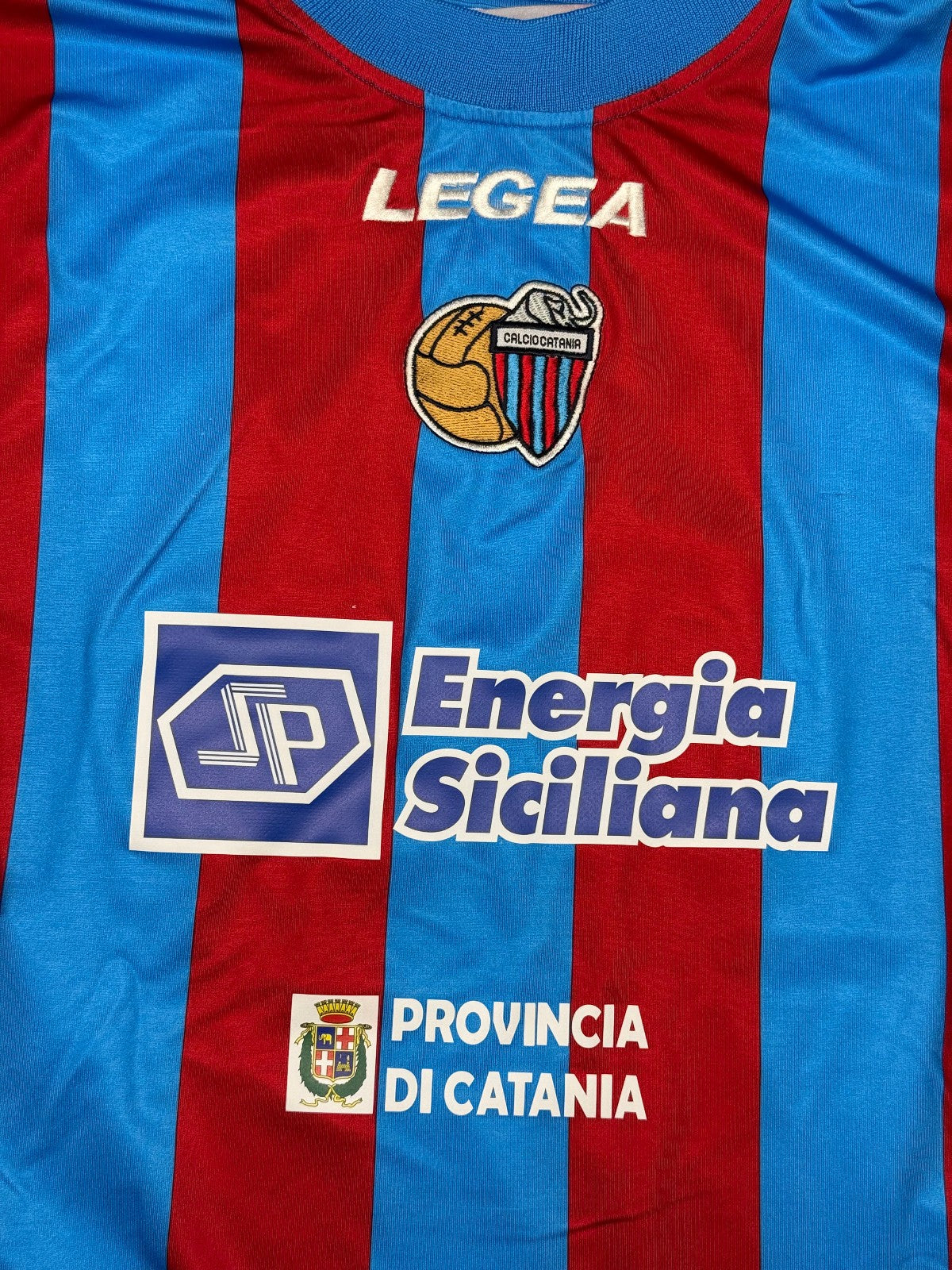 maglia calcio vintage CATANIA MAXI Lopez Legea 2009 2010 Serie A Home XXL
