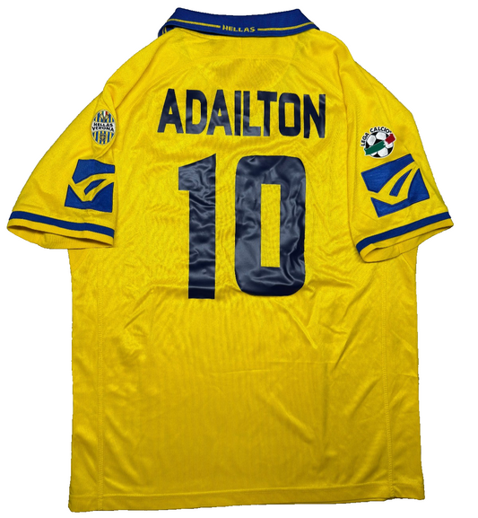 maglia calcio vintage Hellas Verona Legea ADAILTON Clerman home 2003 2004 XL