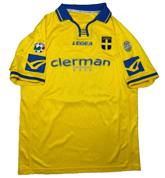 maglia calcio vintage Hellas Verona Legea ADAILTON Clerman home 2003 2004 XL