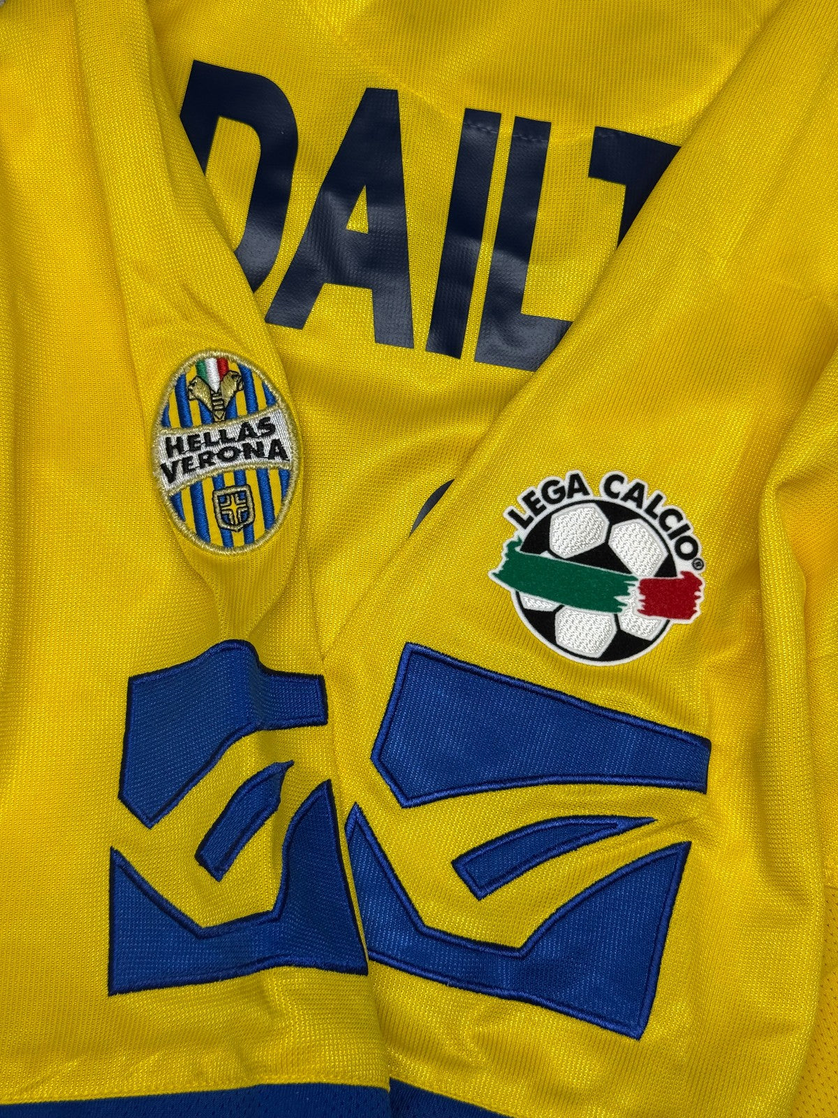 maglia calcio vintage Hellas Verona Legea ADAILTON Clerman home 2003 2004 XL