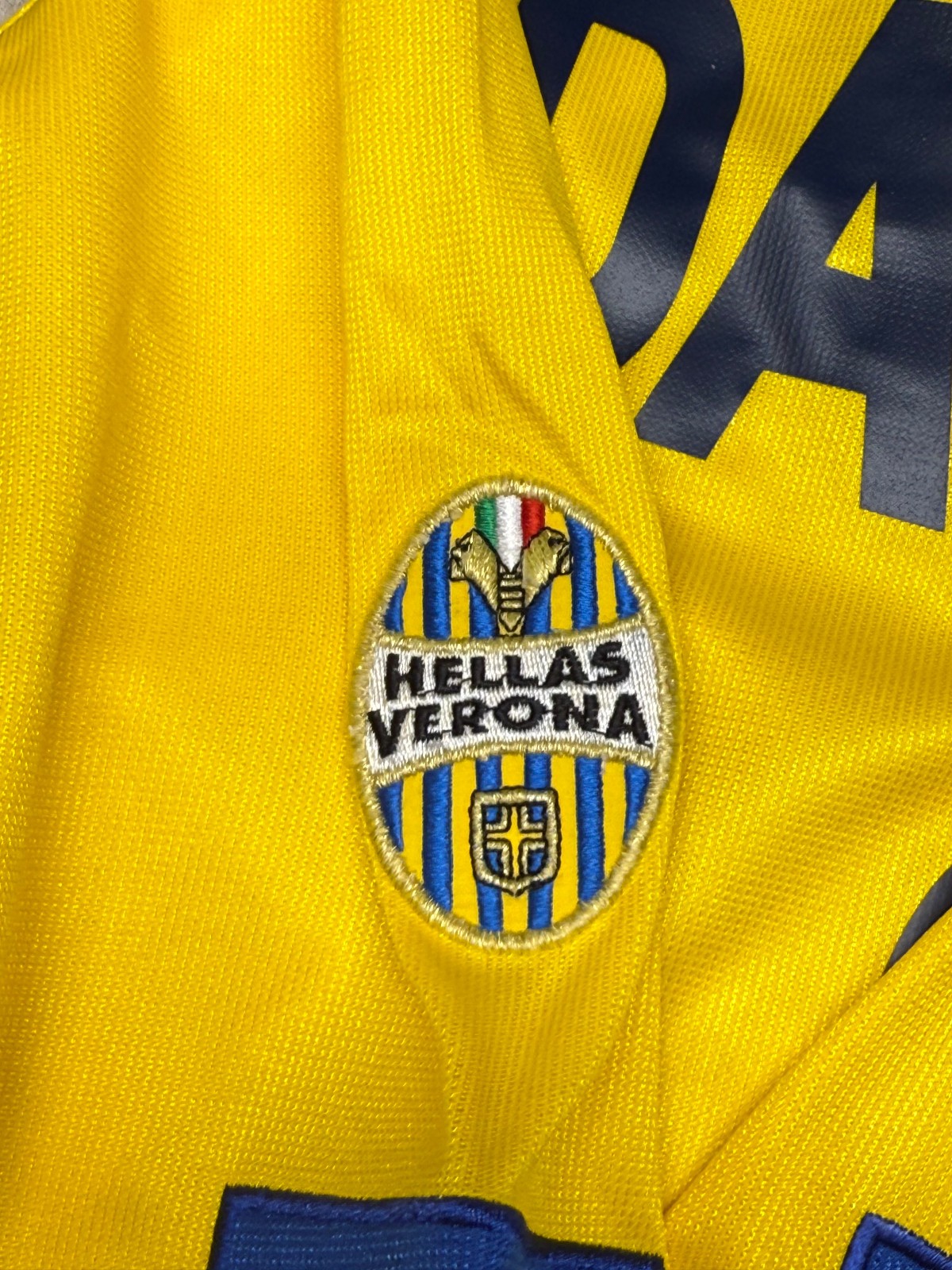 maglia calcio vintage Hellas Verona Legea ADAILTON Clerman home 2003 2004 XL