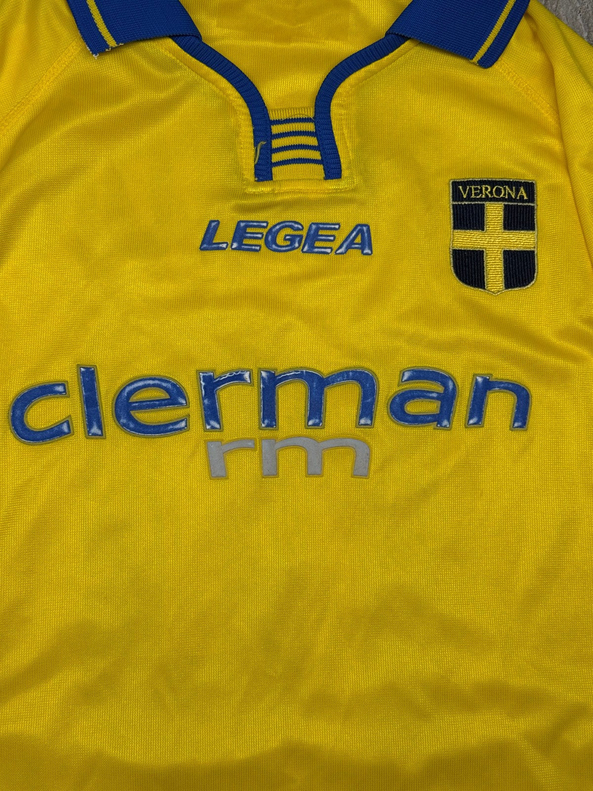 maglia calcio vintage Hellas Verona Legea ADAILTON Clerman home 2003 2004 XL