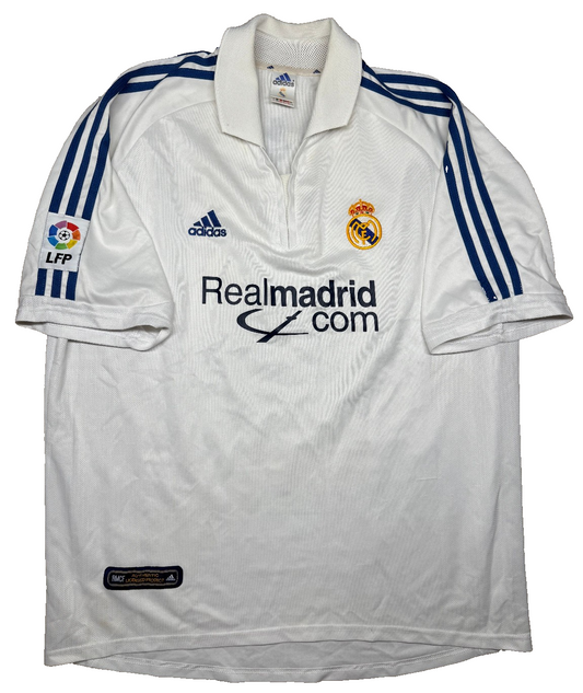 maglia calcio Real Madrid vintage ZIDANE Home camiseta 2001 2002 LFP camiseta