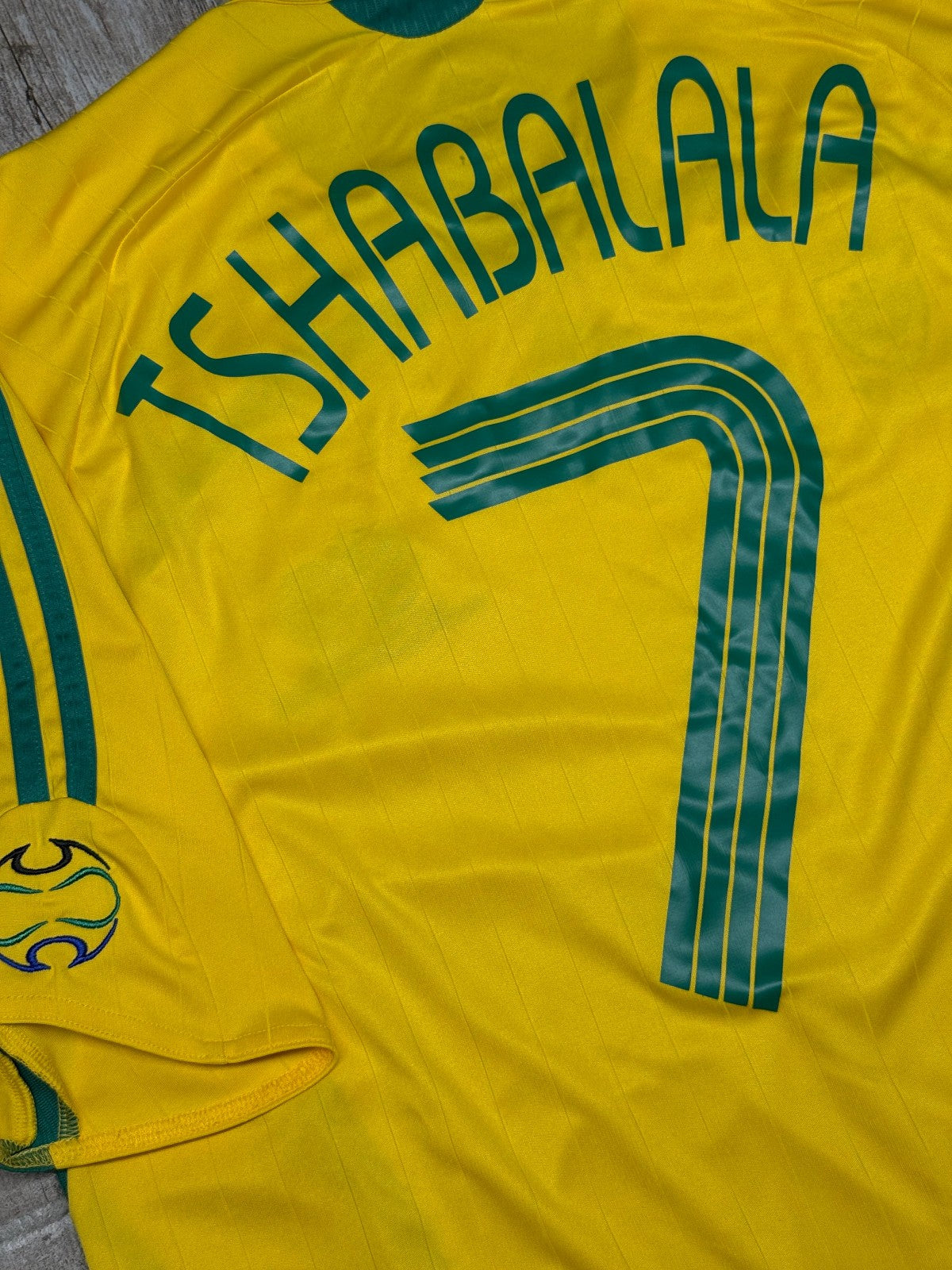 maglia calcio vintage Adidas South Africa 2006 Tshabalala World Cup L