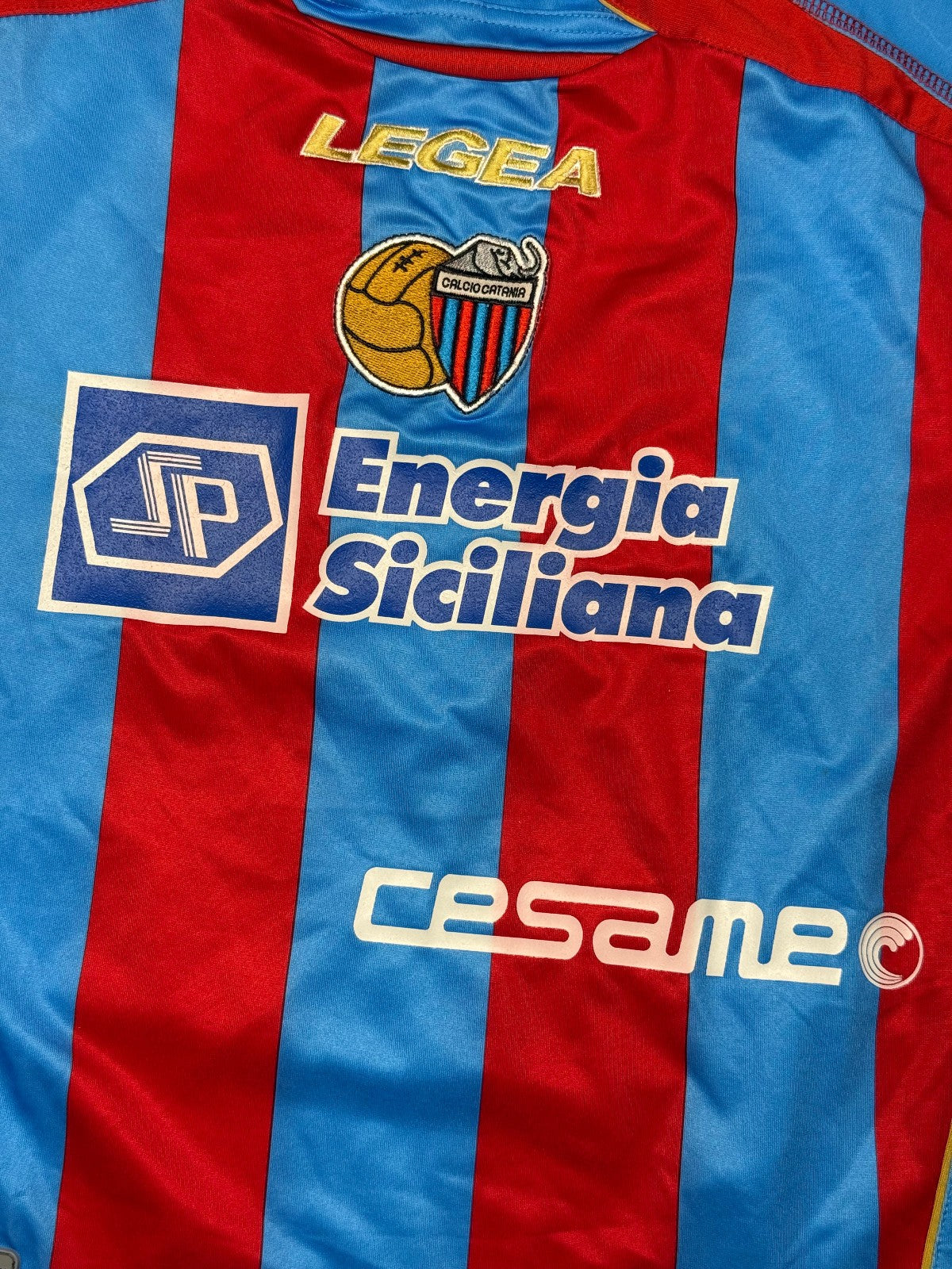 maglia calcio vintage CATANIA MASCARA Legea 2007 2008 Serie A Home S