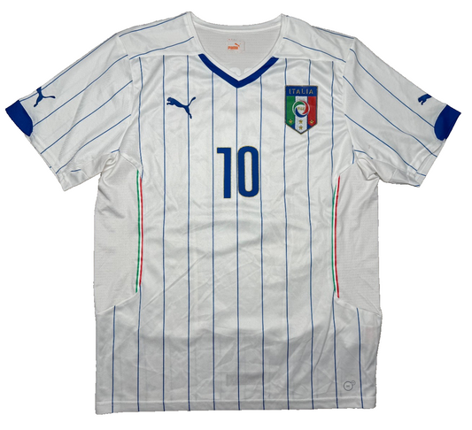maglia italia Cassano World Cup 2014 Jersey home XL player issue Puma shirt