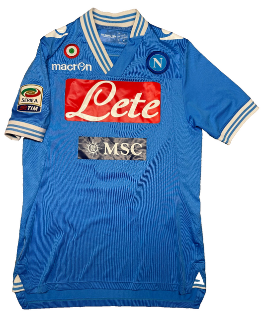 maglia calcio vintage Napoli Cavani home 2012 2013 shirt Jersey Macron L Lete