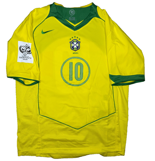 maglia calcio vintage Brasile RONALDINHO Brazil Nike 2004 World Cup Qualifiers