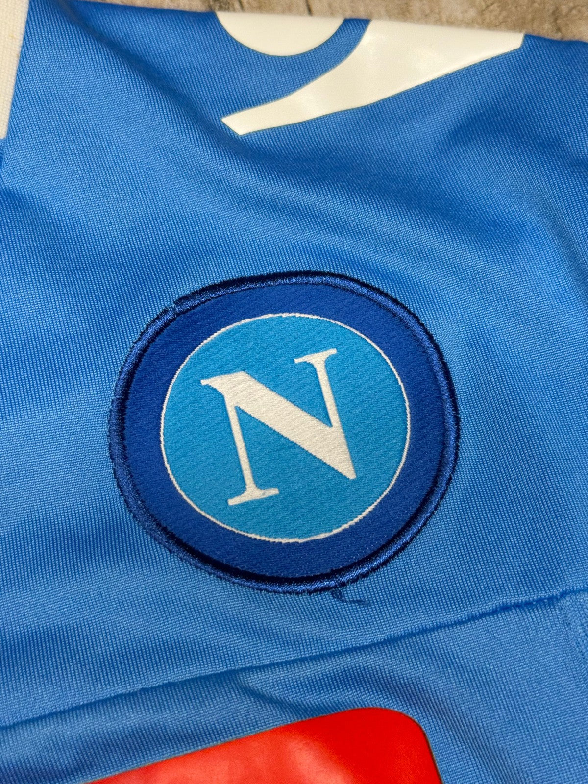 maglia calcio vintage Napoli Cavani home 2012 2013 shirt Jersey Macron L Lete