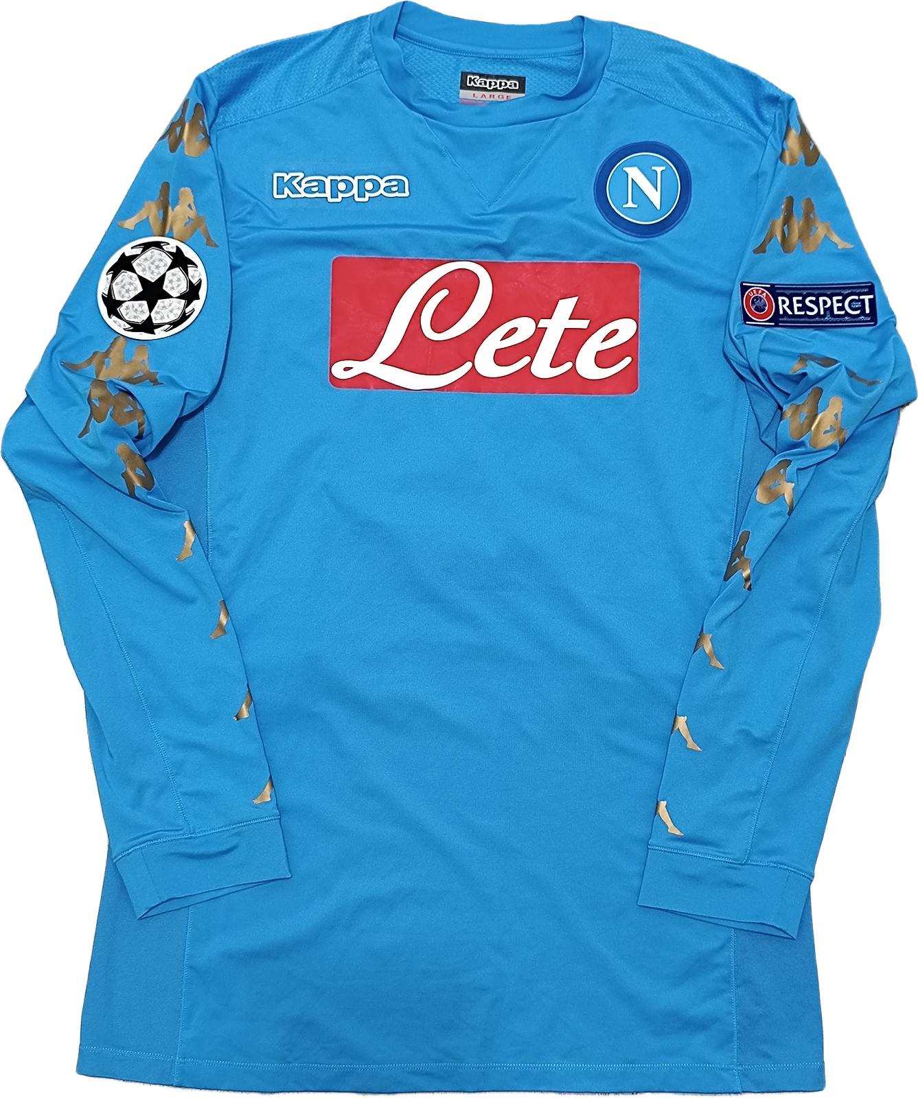 Maglia Calcio Worn Napoli Jersey 2016-17 HAMSIK Lete CHAMPION LEAGUE Player
