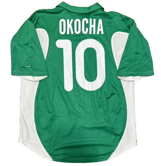 maglia calcio vintage Nigeria Abuja OKOCHA Nike 2000 world cup African CUP
