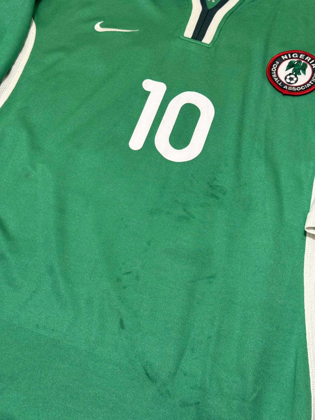 maglia calcio vintage Nigeria Abuja OKOCHA Nike 2000 world cup African CUP