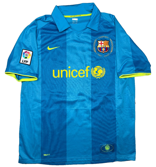 maglia calcio vintage Ronaldinho Barcellona Nike NUOVA 2007-08 L camiseta shirt