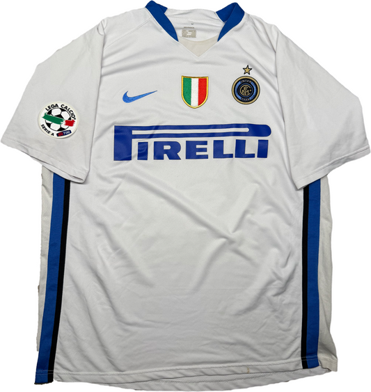 Maglia calcio vintage Inter Javier Zanetti Pirelli Nike 2006 2007 Serie A jersey