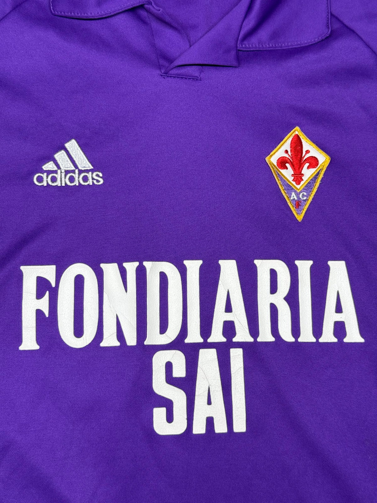 maglia calcio vintage  Fiorentina RIGANO Adidas Fondiaria SAI 2003 2004 Serie B