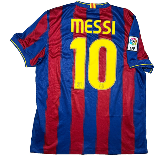 maglia calcio MESSI barcellona vintage NIKE 2009 2010 shirt jersey final unicef