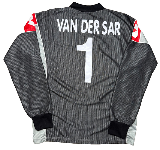 maglia calcio Juventus vintage Lotto shirt 2000-01 VAN DER SAR TELE+ M