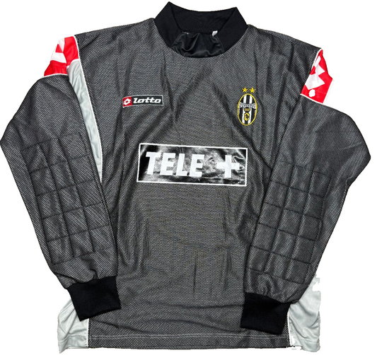 maglia calcio Juventus vintage Lotto shirt 2000-01 VAN DER SAR TELE+ M