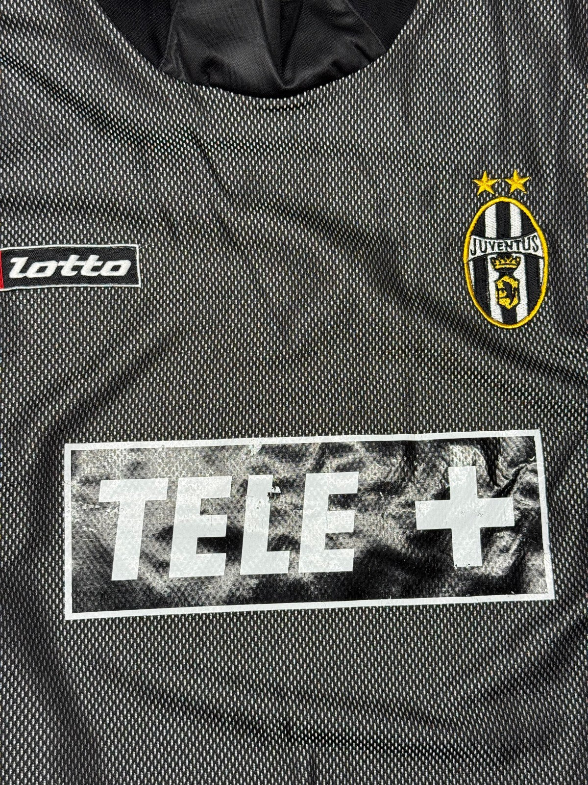maglia calcio Juventus vintage Lotto shirt 2000-01 VAN DER SAR TELE+ M