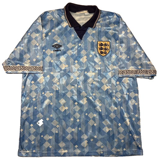 maglia calcio England Umbro World CUP 1990 qualifiers shirt jersey XL