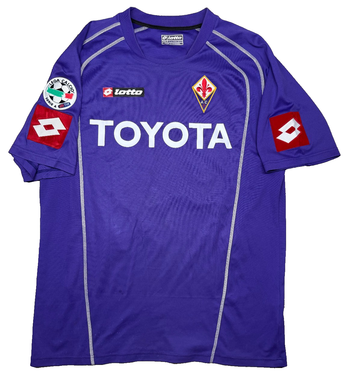 maglia calcio Fiorentina TONI vintage Lotto TOYOTA 2005 2006 XXL Serie A jersey