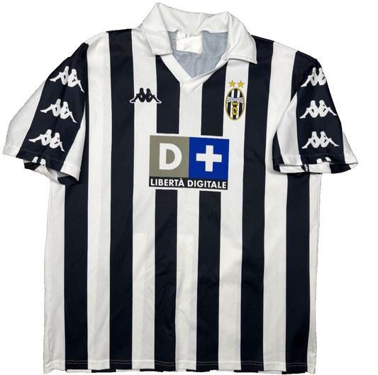 maglia calcio juventus vintage HENRY Kappa 1999 2000 L home D+ FAN VERSION