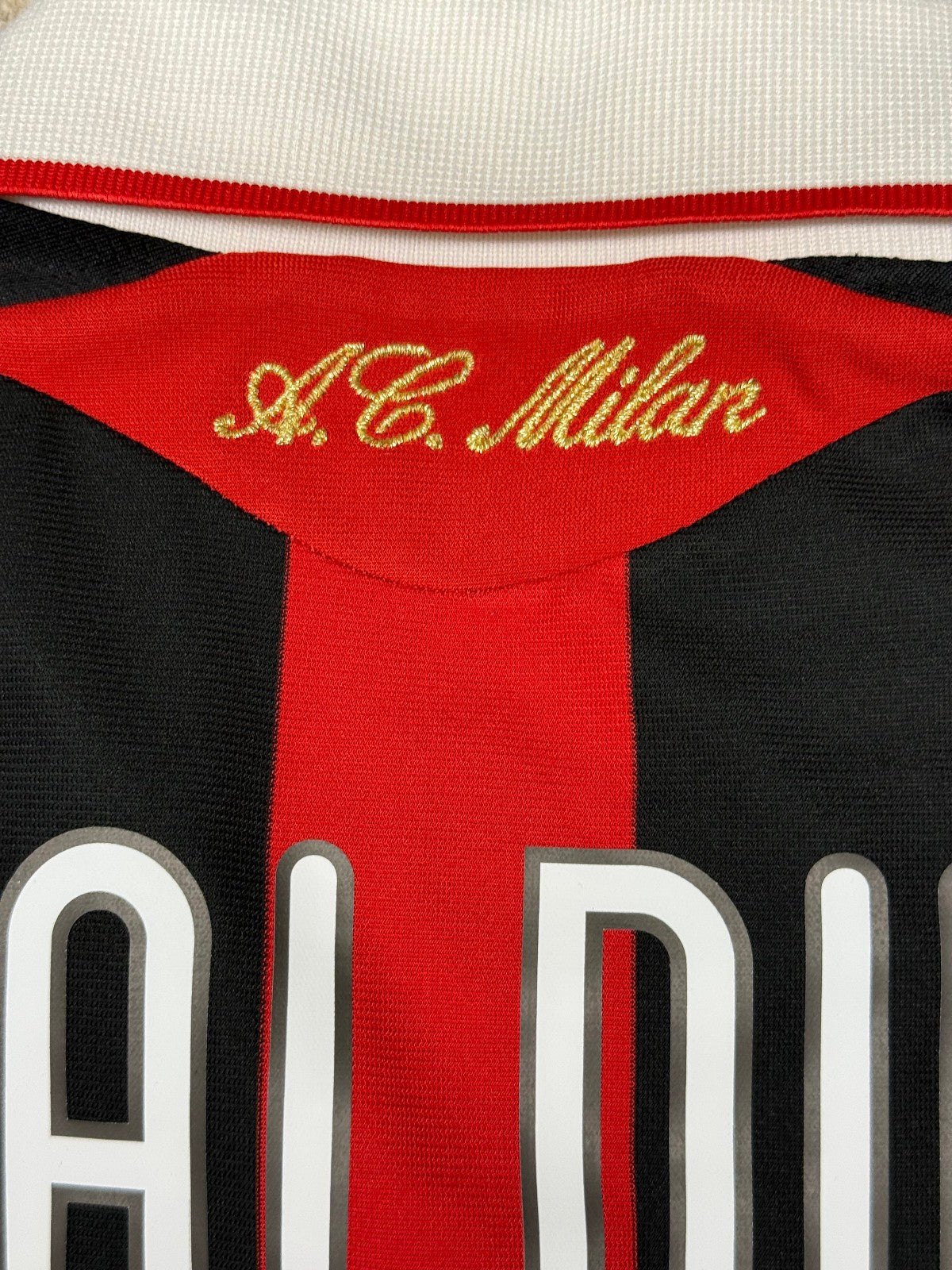 maglia calcio vintage AC Milan MALDINI 2008 2009 Bwin Adidas LAST GAME farewell