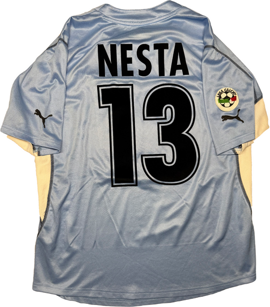 maglia calcio vintage SS Lazio Puma Siemens 2001 2002 NESTA L