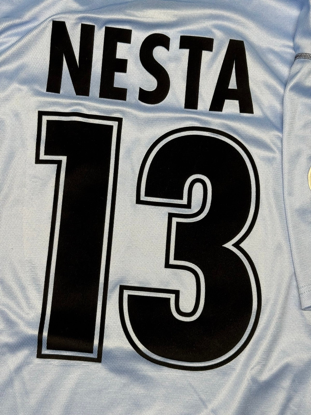 maglia calcio vintage SS Lazio Puma Siemens 2001 2002 NESTA L