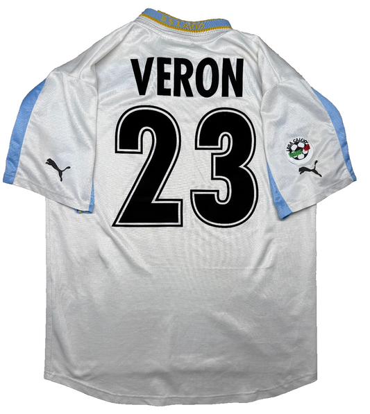 maglia calcio vintage SS Lazio 100 years Puma Siemens 2000 2001 VERON XL