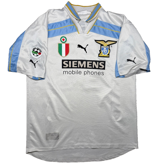 maglia calcio vintage SS Lazio 100 years Puma Siemens 2000 2001 VERON XL