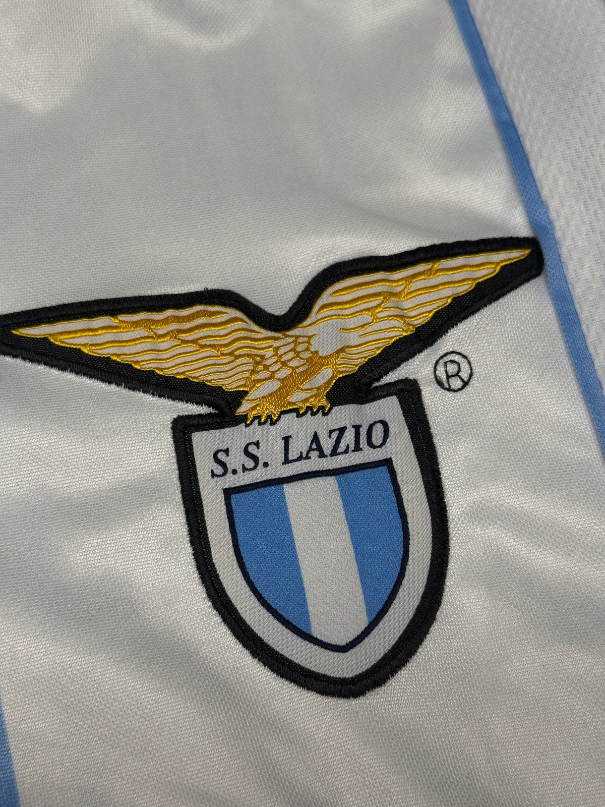 maglia calcio vintage SS Lazio UEFA Puma Siemens Mobile 2001 2002 MIHAJLOVIC XL