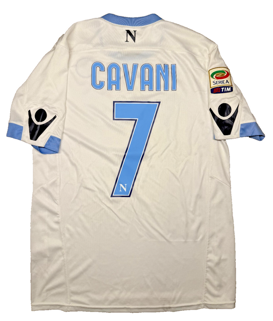 maglia calcio vintage Napoli CAVANI home 2010 2011 shirt Jersey Macron L Lete