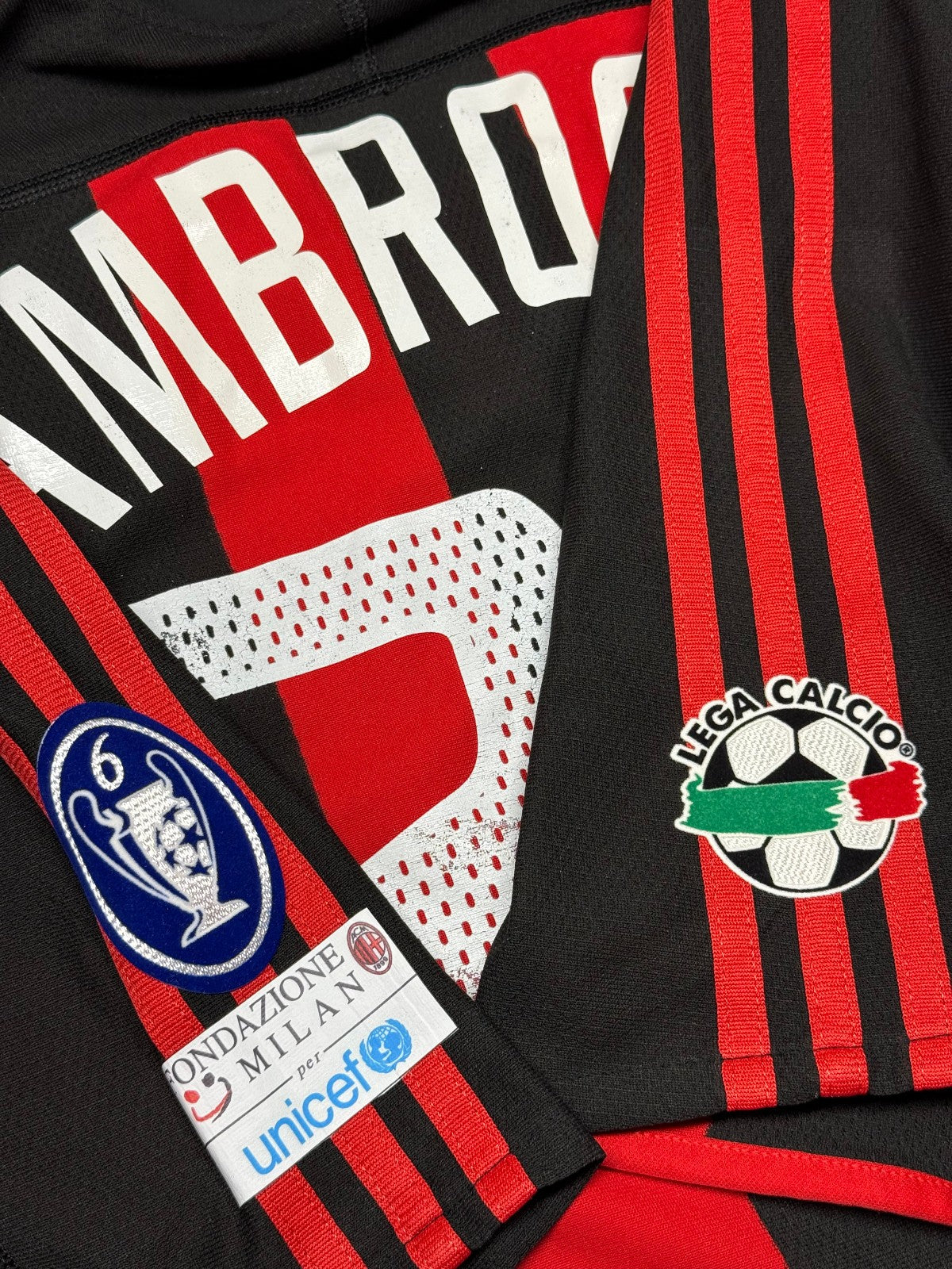 maglia calcio vintage AMBROSINI AC Milan Adidas 2003 2004 Meriva shirt M