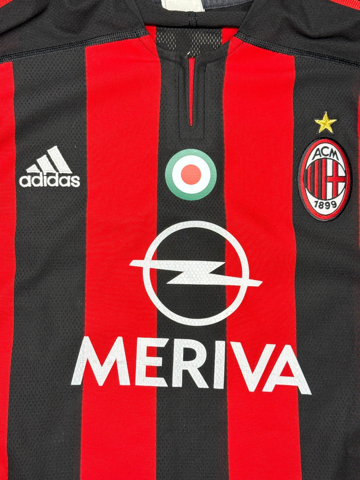 maglia calcio vintage AMBROSINI AC Milan Adidas 2003 2004 Meriva shirt M