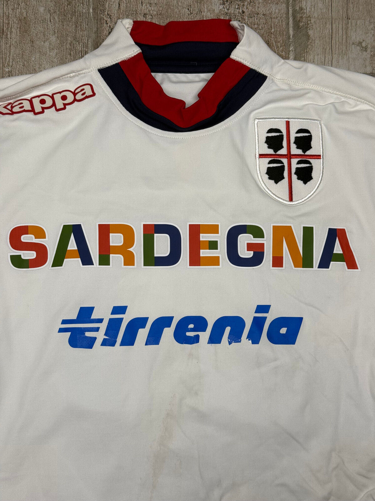 maglia calcio vintage Cagliari ASTORI #13 Kappa 2012 2013 M Sardegna Tirrenia