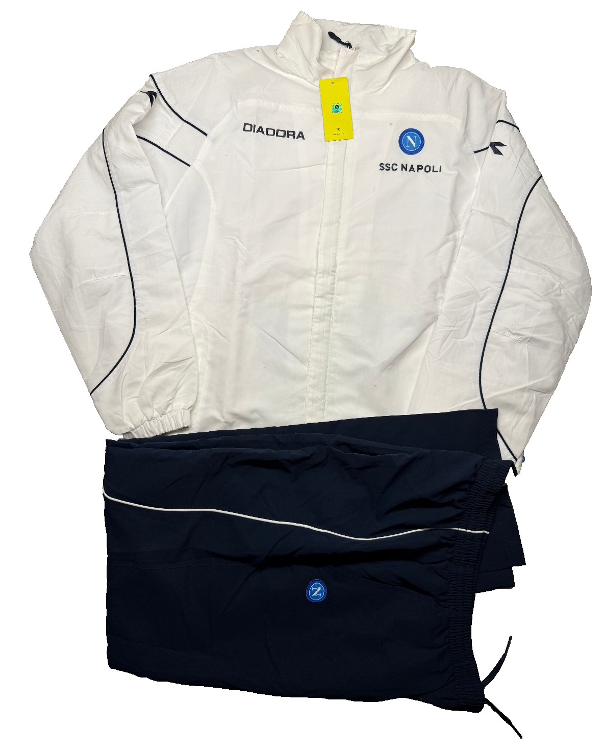 Giacca Felpa SSC Napoli Diadora vintage 2007 2008 XL *BNWT* Tracktop Hamsik