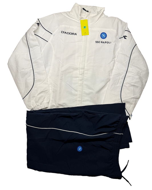 Giacca Felpa SSC Napoli Diadora vintage 2007 2008 XL *BNWT* Tracktop Hamsik