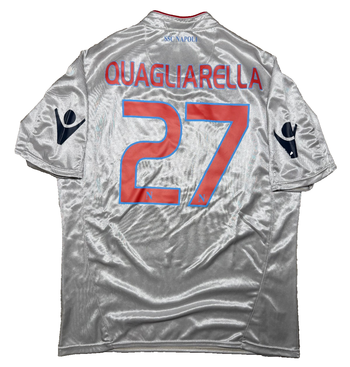 maglia calcio vintage Napoli QUAGLIARELLA 2009 2010 shirt Jersey Macron L Lete