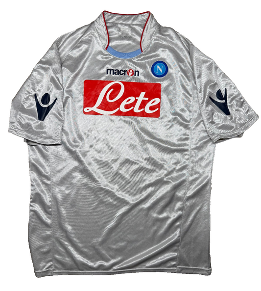 maglia calcio vintage Napoli QUAGLIARELLA 2009 2010 shirt Jersey Macron L Lete