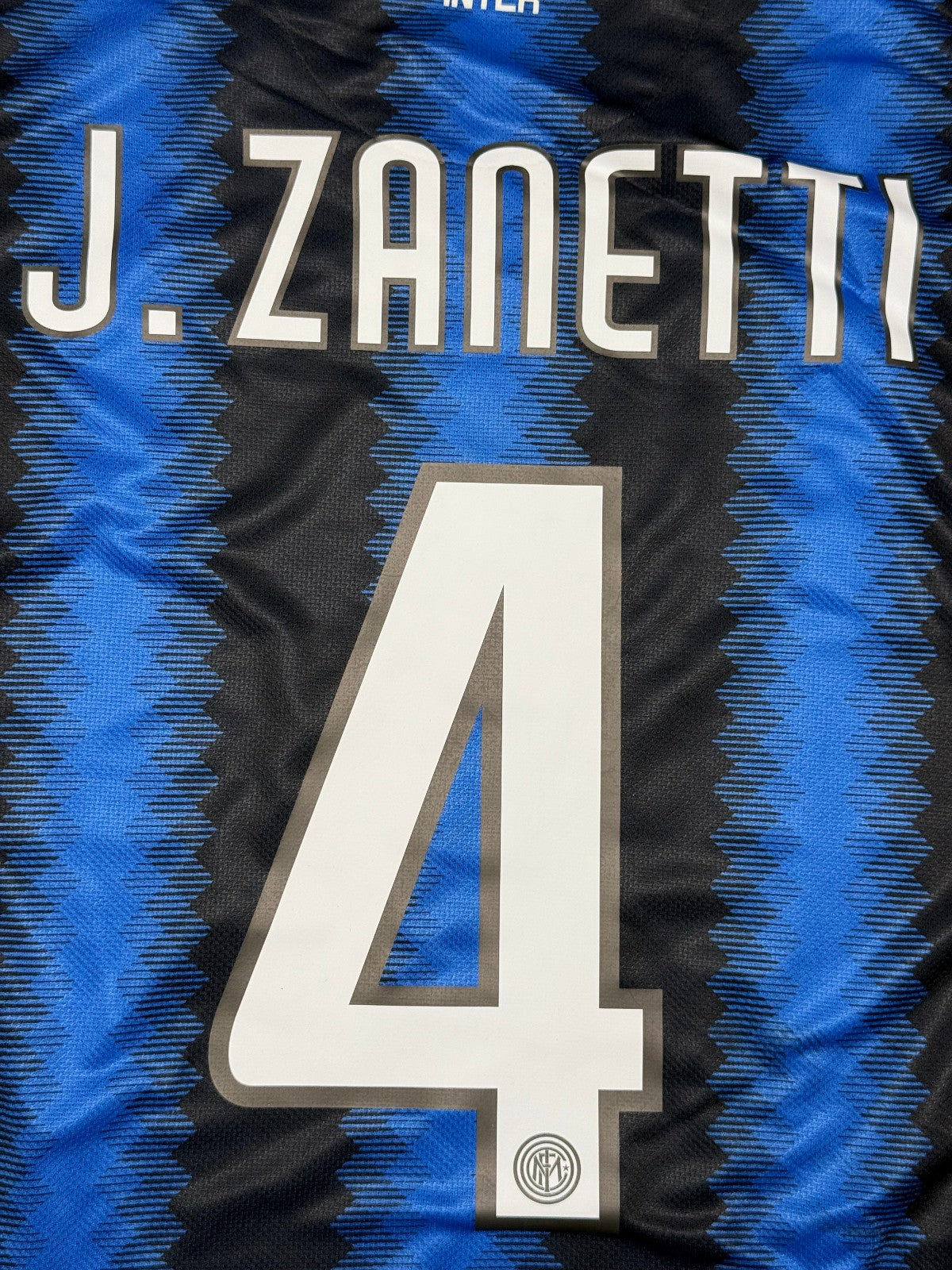Maglia calcio vintage Inter Zanetti Pirelli Nike 2010 2011 Triplete shirt jersey