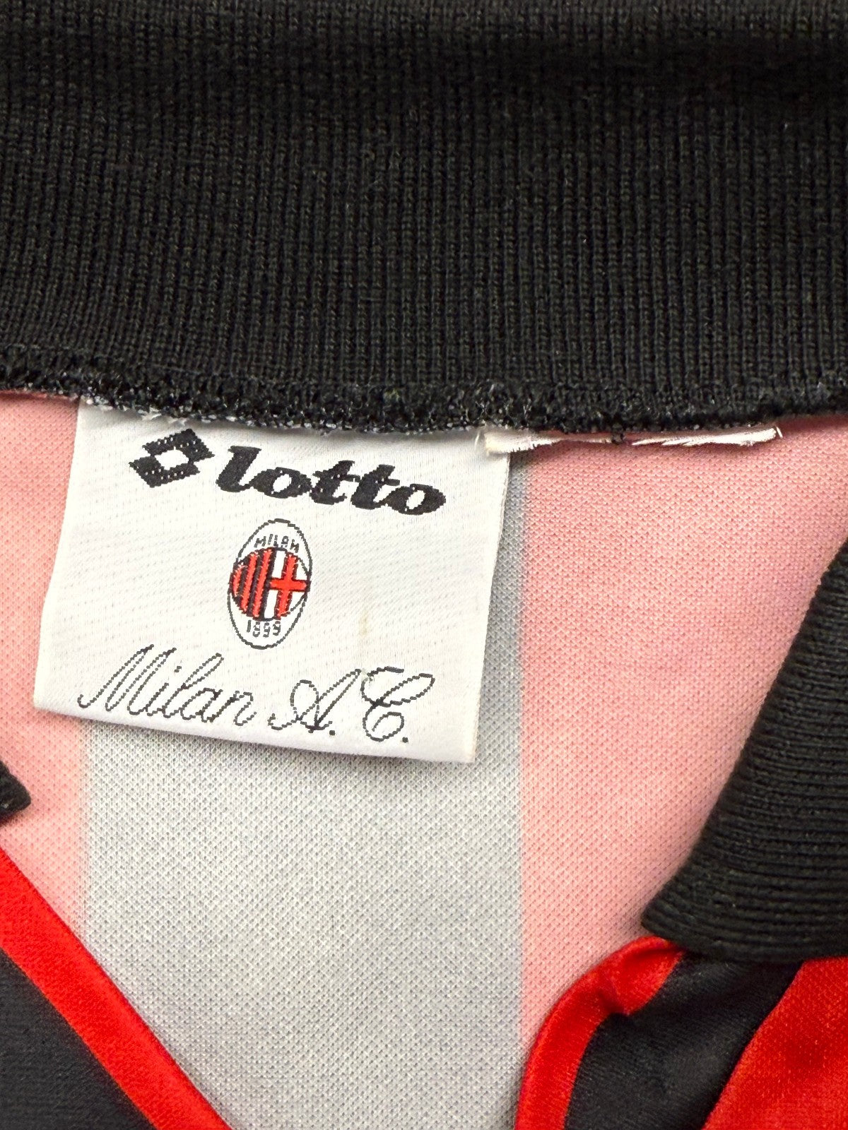 maglia calcio vintage Gullit AC Milan Adidas 1993 1994 Motta Lotto shirt M/L