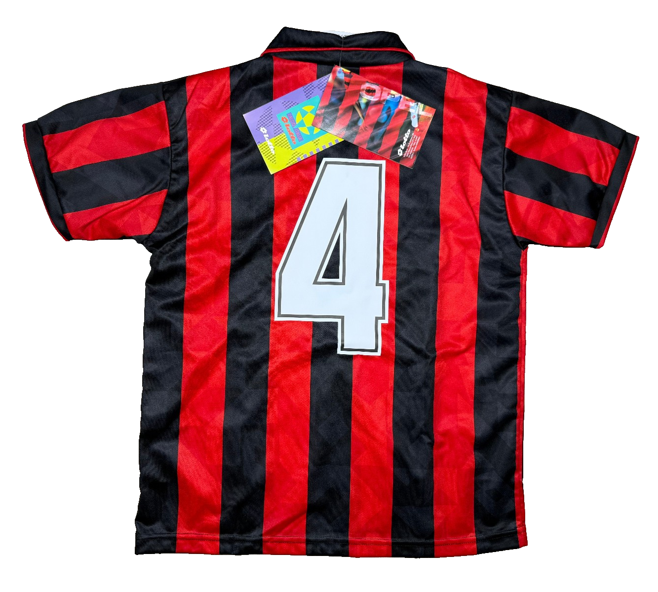 maglia calcio vintage Gullit AC Milan Adidas 1994 1995 Opel Lotto shirt XXL JR