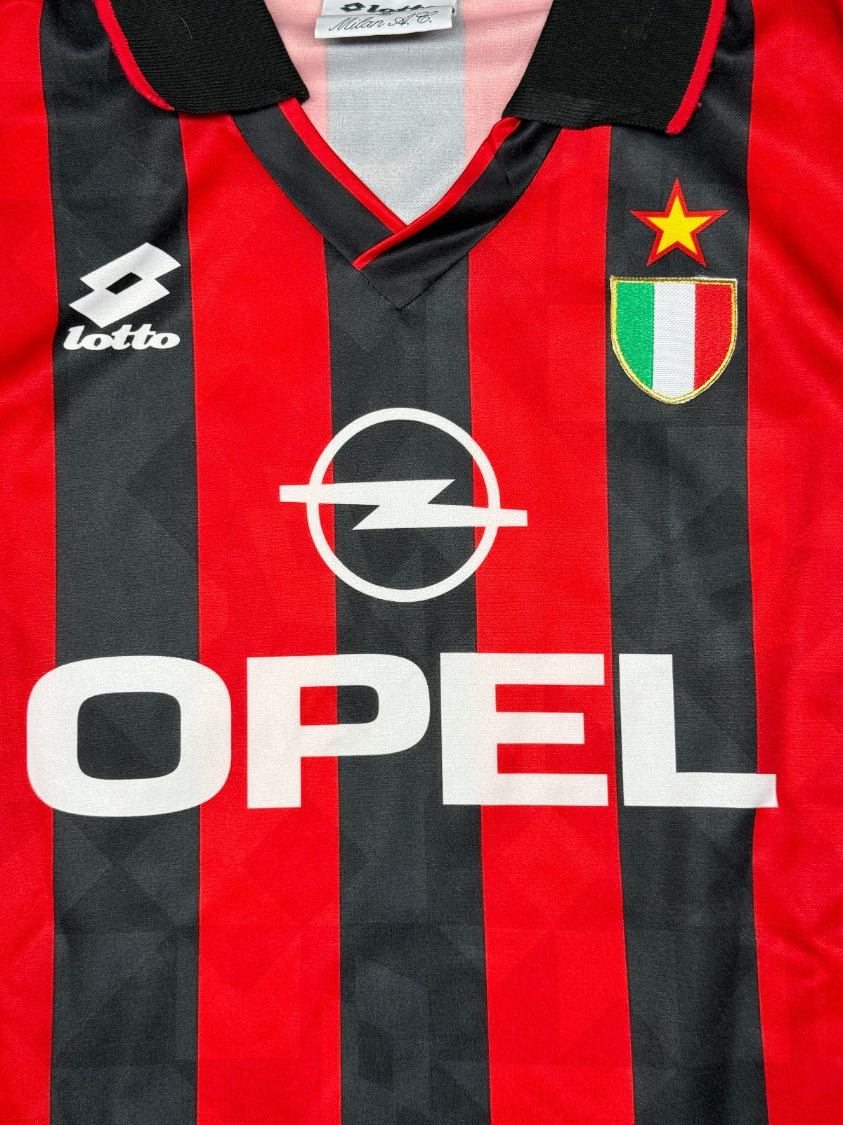 maglia calcio vintage Gullit AC Milan Adidas 1993 1994 Motta Lotto shirt M/L
