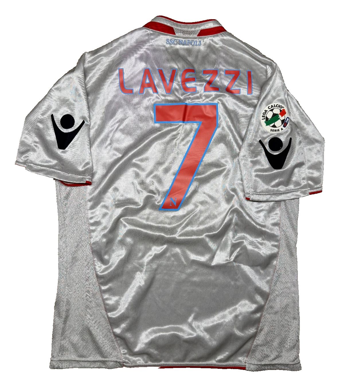 maglia calcio vintage Napoli Lavezzi 2009 2010 home Jersey Diadora L Lete