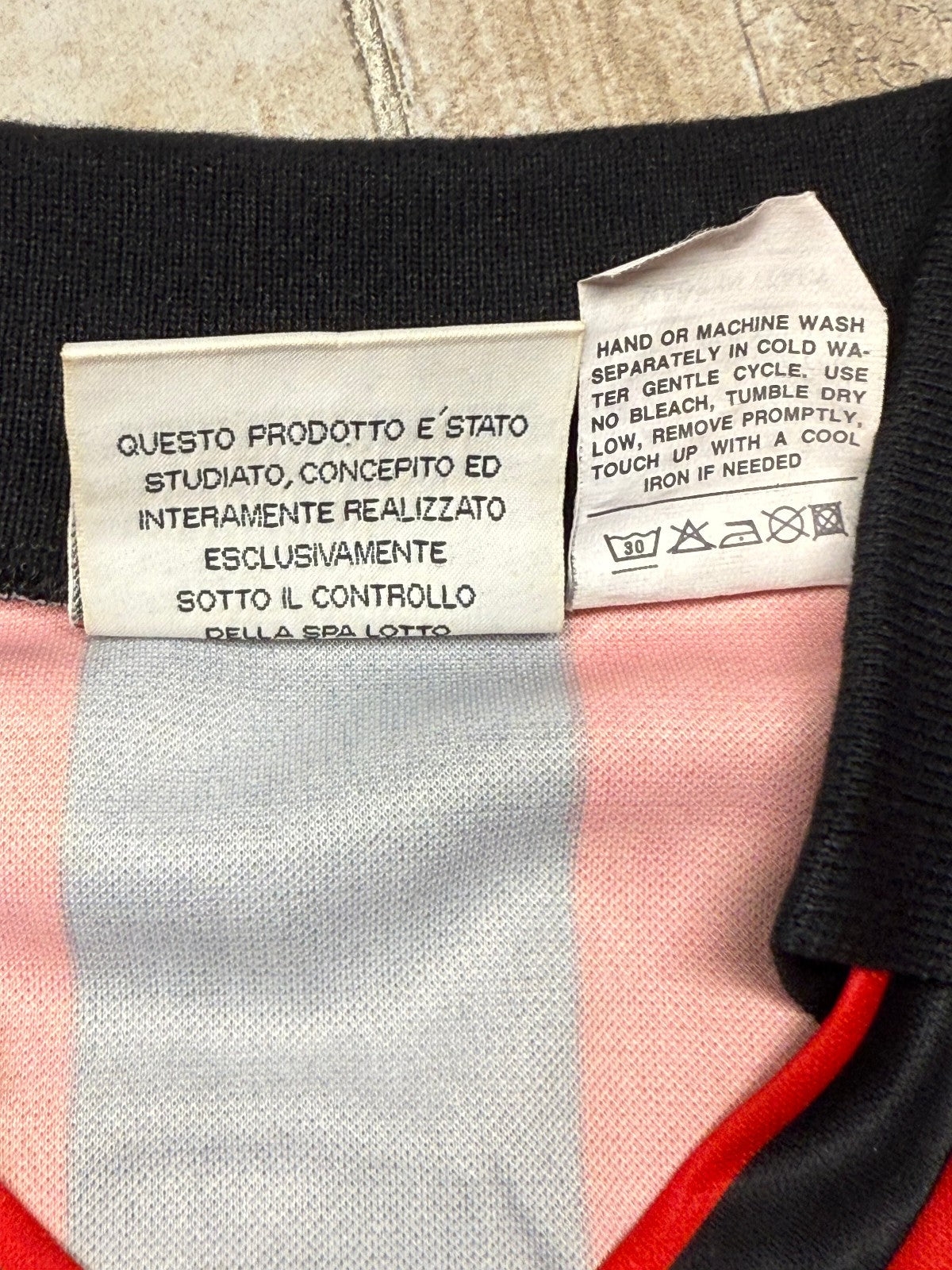 maglia calcio vintage Gullit AC Milan Adidas 1994 1995 Opel Lotto shirt S