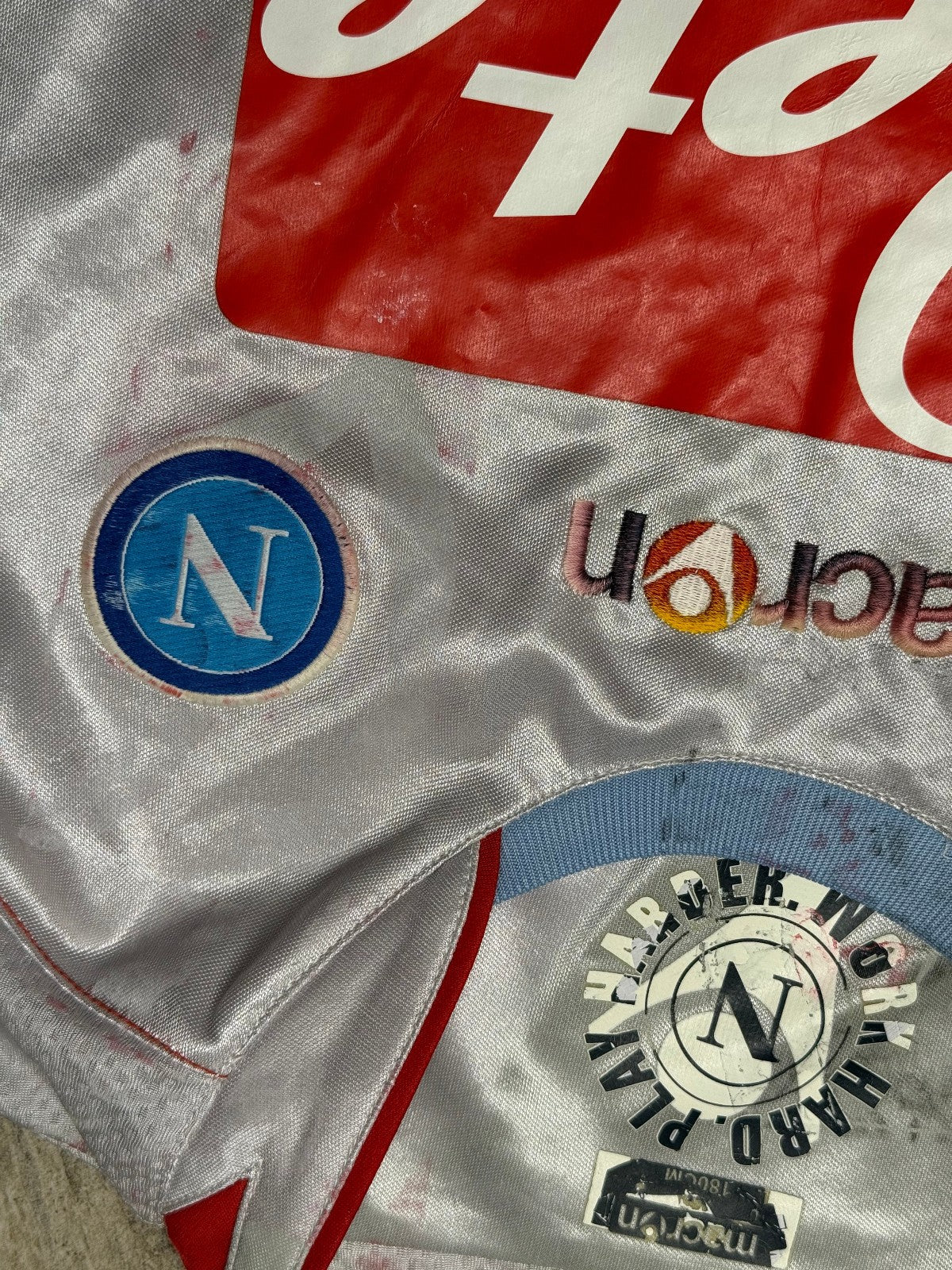 maglia calcio vintage Napoli Lavezzi 2009 2010 home Jersey Diadora L Lete