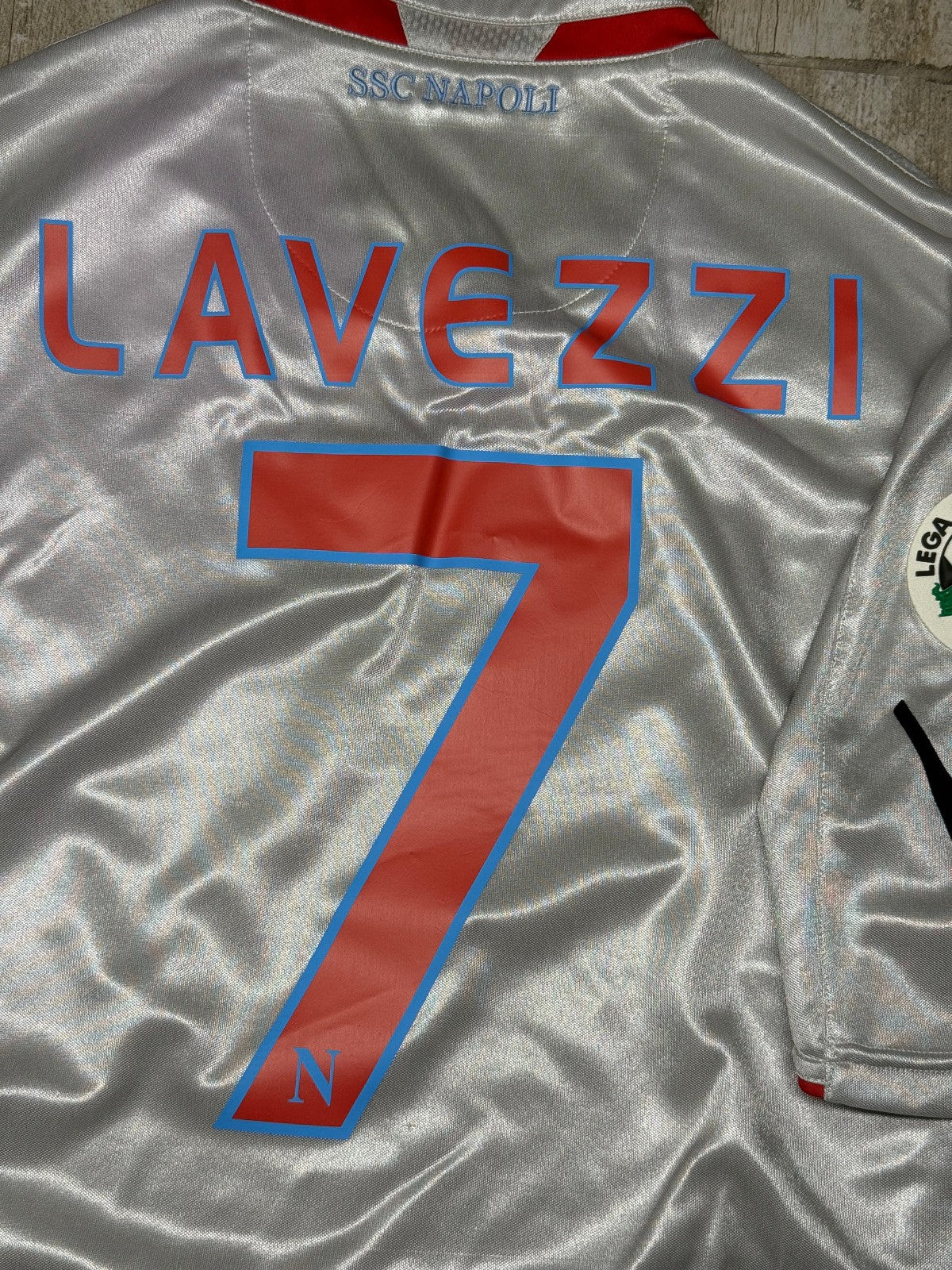 maglia calcio vintage Napoli Lavezzi 2009 2010 home Jersey Diadora L Lete