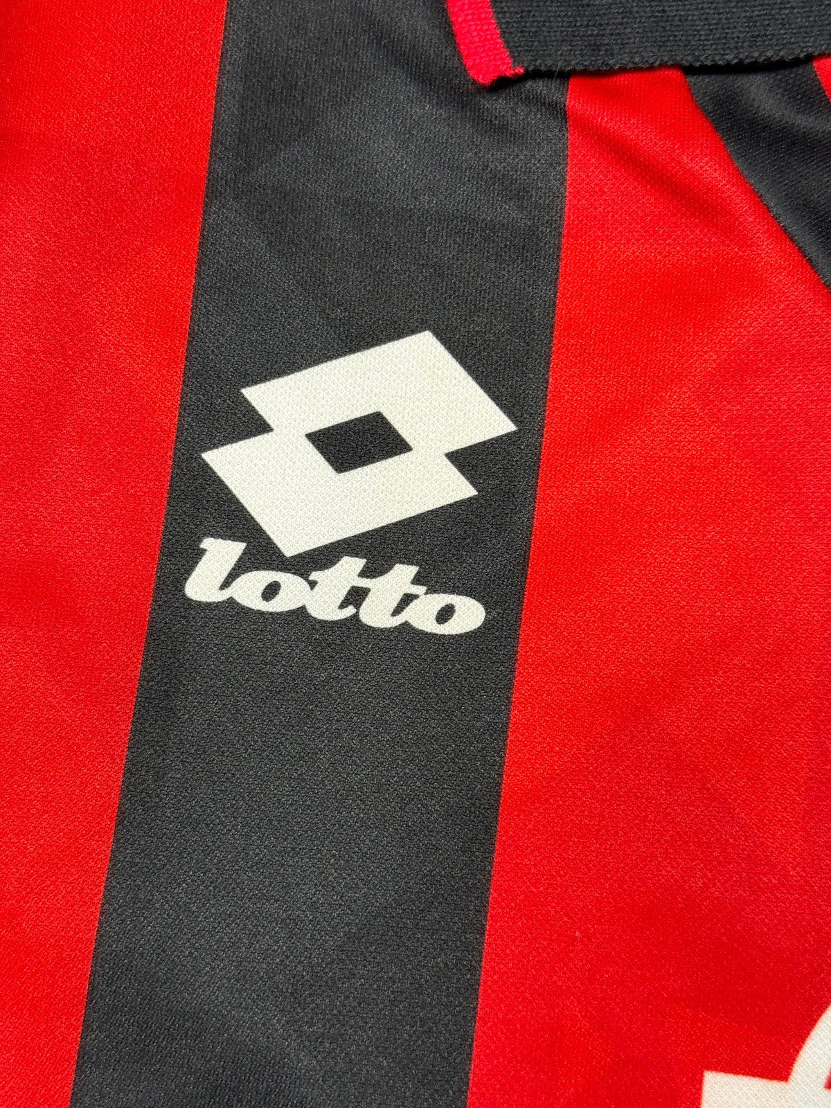 maglia calcio vintage Gullit AC Milan Adidas 1994 1995 Opel Lotto shirt S