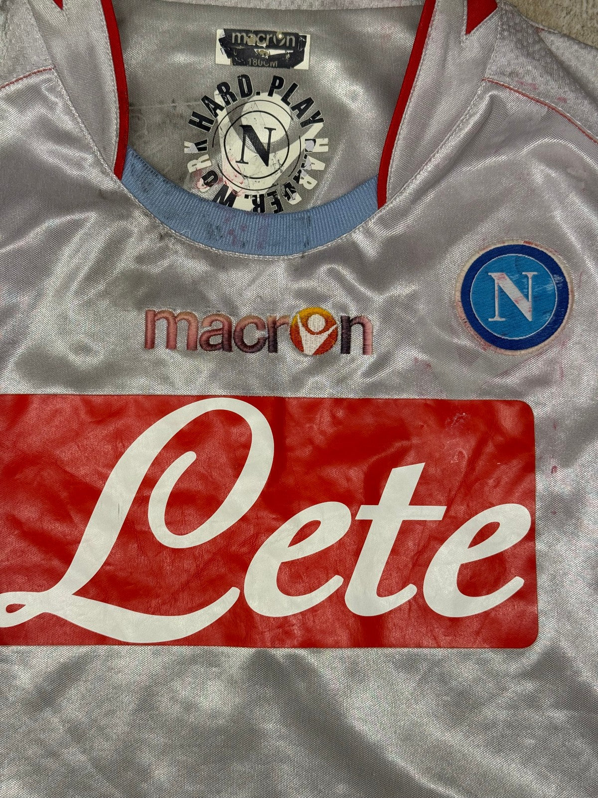 maglia calcio vintage Napoli Lavezzi 2009 2010 home Jersey Diadora L Lete